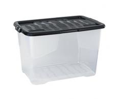 Cep 2002030110 XW203 Boîte de Rangement Plastique Cristal 65 L 60 x 39,70 x 37,79 cm