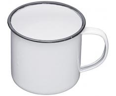 Kitchen Craft LNENMUG9 Tasse, Ãmail, Blanc/Gris, 28 x 28 x 18 cm