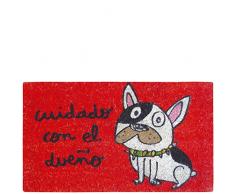 Laroom Paillasson en Jute Rouge, 40Â x 70