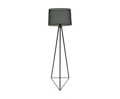 HSM Collection SH-FL160 Lampadaire, Thermolaque Noir, Ã¸50x160