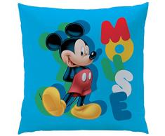 Disney Mickey Story Coussin, Polyester, Bleu, 40x40 cm