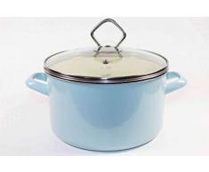 KRÃGER 31724PAB Cocotte Sylt 24 cm, Ãmail, Bleu