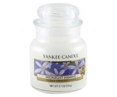 Yankee Candle 1129553E Bougie ParfumÃ©e en pot Senteur jasmin, Combinaison, Blanc, Jarre Petite