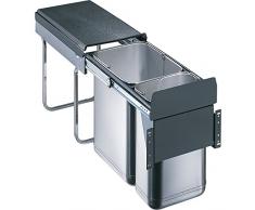 WESCO 785304-42 Poubelle, Acier Inoxydable, Silber, 30 x 40 x 50 cm