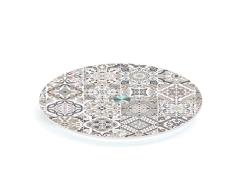 Easy Life 441CADG COFFRET PLATEAU TOURNANT 32CM EN VERRE CASA DECOR GREY, Multicouleur