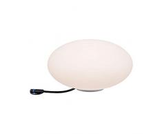 Paulmann 94176 Outdoor Plug&Shine Objet lumineux extÃ©rieur LED Stone, IP67, 3000K, 235lm, 24V, 350mm