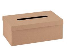 Glorex GmbH GLOREX 6 2023 250 Boîte à mouchoirs en carton, Naturel, 25 x 14 x 9 cm