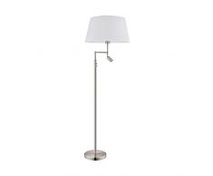 Eglo Sanander Lampadaire en acier Nickel mat 62,1 W