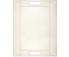 FreeForm Plateau Bicolore rÃ©versible M - Bleu Marine/Beige, Plastique, Navy Blue/Ivory, 28 x 28 x 18 cm