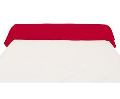 Soleil docre Taie de Traversin, Coton, Rouge, 45x205 cm