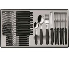 Victorinox 6.7833 Ménagère 24 pièces Swissclassiss, Acier Inoxydable, Noir, 30 x 5 x 5 cm