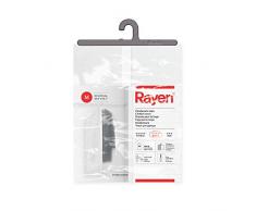Rayen | Housse vêtement pour penderie | Housse de Costume sur Cintre avec Fermeture à glissière | Couvre-Robe résistant à la poussière, à lhumidité et aux Mites | 60 x 135 | Blanc/Translucide