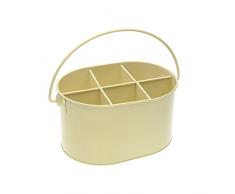 Versa 10370364 - Porte Bouteille Metal Beige