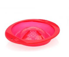 Mastrad F30104 Passoire / Panier Vapeur en Silicone Framboise 4,5 L