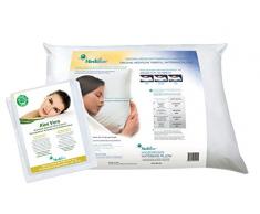 Mediflow 5228Â Aloe Vera Coussin Ã Eau avec Rembourrage en Fibres, Coton, Blanc, 50 x 70 cm