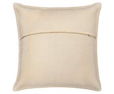 Zoeppritz since 1828 Coussin décoratif en Polyester Viscose, 020 Cream, 50 x 50 cm