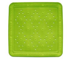 Kela 22372 Kreta Tapis de Douche PVC Vert Clair 55 x 55 x 1 cm