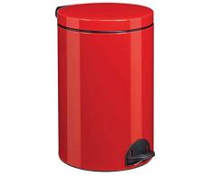 Poubelle à Pédale, 20 L, Rouge Securite