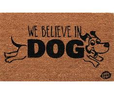 Coco&Coir® Paillasson en fibre de coco | 100 % Fibre de Coco Naturelle avec endos en PVC | Tapis Coco Premium | Paillasson très Absorbant | Tapis dEntrée, Exterieur et Intérieur | chien