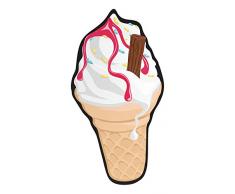 GiggleBeaver Glace de Grande Serviette de Plage en Microfibre, Multi, 180Â x 39Â x 0.5Â cm