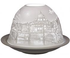 Räder Parfums Cadeau larticle GmbH Rome Photophore, Porcelaine, Blanc, 12 x 12 x 8 cm