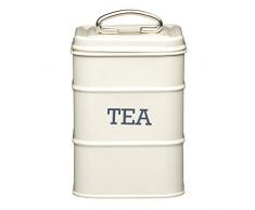 Kitchen Craft LNTEACRE Boîte de Thé, Acier, Crème, 28 x 28 x 18 cm