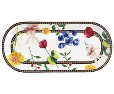Maxwell Williams HV0029 Petite assiette à gâteau Motif Contessa, Porcelaine, blanc, 25 x 11.5 cm