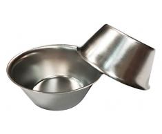 Artame ART32207 Pastel de Nata Lot de 4 Moules en Inox