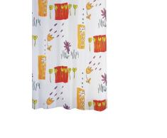 Ridder 479600-350 Fiori Rideau de Douche Textile 180 x 200 cm + Anneaux Plastique