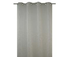 Bel Air 0199972-0002 Sunset Voilage Fantaisie à Rayures Contrastées Finition Oeillets et Ourlets Naturel 140 x 270 cm