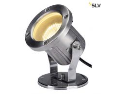 SLV Projecteur Extérieur NAUTILUS Inox 316 Couleur Argent | Câble 1,50 m | Orientable Inclinable