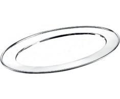 Alessi - 5032/36 - Ovale Plat de Service en Acier satinÃ© Ã Bord Brillant.