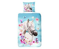 Good Morning Parure de Couette, Coton, Multicolore, 200x140x1 cm