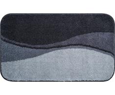 Linea Due Tapis de Bain 3D, Ultra Doux et Absorbant, AntidÃ©rapant, 5 Ans de Garantie, Flash, Tapis de Bain 70x120 cm, Anthracite