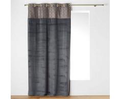 douceur dintÃ©rieur rideau a oeillets 140x240 cm velours+top or duchesse anthracite