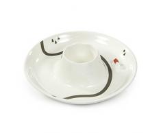 SUCK UK Volcano Bowl Bol Ã Dip Volcan, CÃ©ramique, Multicolore, 25 x 25 x 6 cm