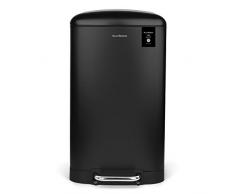 Poubelle de Cuisine à pédale Acier inoxydable Les Collectors n°705 Capacité 30 L, Compacte, Pratique, Sceau intérieur amovible, Design élégant Finition Mat, Résistante, Fermeture couvercle silencieuse