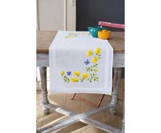 Vervaco Kit Chemin de Table Fleurs Printemps