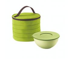 Guzzini, Sac Isotherme Rond A/Container Fraicheur Handy, (Bag) Ã19 x 15 cm; (Container) Ã16 x h6 cm - 900cc