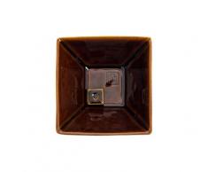 Yukari INC75018 Yukari Bol Porte-Encens Marron 9,5 x 9,5 x 5 cm