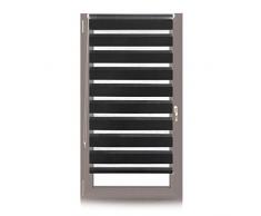 Relaxdays 10026661_726 jour nuit, Store double enrouleur Klemmfix, Sans perçage, fenêtre, 80x150 cm, Tissu 76 cm, noir, polyester, aluminium, plastique, 5 x 80 x 7 cm