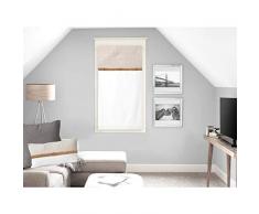 Soleil docre Candice Brise bise, Coton, Ecru, 45 x 90 cm