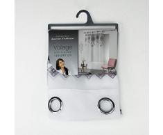 douceur dintÃ©rieur panneau a oeillets 140x240 cm voile indila top blanc/menthe