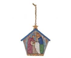 Heartwood Creek Suspension Creche Noel 6001456, Résine, Multicolore, Taille Unique