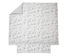 Blanc des Vosges Casse noisette Housse de couette coton Aqua 260 x 240 cm