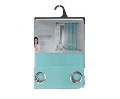 douceur dintérieur panneau a oeillets 140x280 cm etamine telma bleu