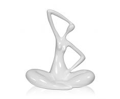 Arte Dal Mondo C6128PW Petit Evolution Sculpture figurative Moderne en rÃ©sine laquÃ©e, Multicolore, 25 x 13 x 25 cm