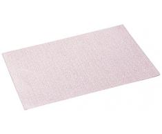 charme & douceur set de table 30x45cm fibre papier metrix corail