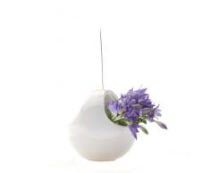 Chive Aerium Nest Vase en céramique Suspendue Blanc