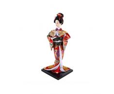 lachineuse POUPÃE Japonaise en Kimono Rouge - Geisha Nippone
